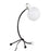 LumiSource Orb Eileen Task Lamp, Black Metal/White Plastic