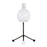 LumiSource Orb Eileen Task Lamp, Black Metal/White Plastic