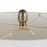 LumiSource Glacier Table Lamp, Gold/Clear/White Linen