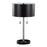 LumiSource Hilton Table Lamp in Nickel/Black Metal