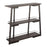LumiSource Converge Bookcase in Antique Steel/Espresso Bamboo - OBC-CONVERGEANE