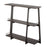 LumiSource Converge Bookcase in Antique Steel/Espresso Bamboo