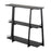 LumiSource Converge Bookcase in Black Steel/Black Bamboo