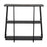 LumiSource Converge Bookcase in Black Steel/Black Bamboo