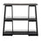 LumiSource Converge Bookcase in Black Steel/Black Bamboo