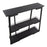 LumiSource Converge Bookcase in Black Steel/Black Bamboo