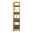 LumiSource Folia Bookcase in Gold Metal/Black MDF