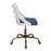 LumiSource Charlotte Task Chair, Copper/White/Blue