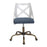 LumiSource Charlotte Task Chair, Copper/White/Blue