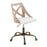 LumiSource Charlotte Task Chair, Copper/White/Cream - OC-CHARLOTWWCR