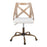 LumiSource Charlotte Task Chair, Copper/White/Cream