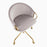 LumiSource Claire Task Chair in Gold Metal/Silver Velvet