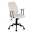 LumiSource Fredrick Office Chair, Black Metal/White Sherpa - OC-FREDSHERPABKW