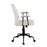 LumiSource Fredrick Office Chair, Black Metal/White Sherpa