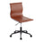 LumiSource Mirage Task Chair in Black Steel/Camel PU - OC-MIRAGEBKCAM