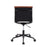 LumiSource Mirage Task Chair in Black Steel/Camel PU