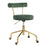 LumiSource Rhonda Task Chair in Gold Steel/Light Green Velvet - OC-RHONDAAULGN