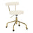 LumiSource Rhonda Task Chair in Gold Steel/Cream Velvet - OC-RHONDAAUVCR