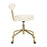 LumiSource Rhonda Task Chair in Gold Steel/Cream Velvet