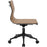 LumiSource Dakota Task Chair Set, Black/Camel PU