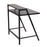 LumiSource 2-tier Office Desk in Black Steel/Black MDF