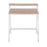 LumiSource 2-tier Office Desk in White Steel/Natural MDF