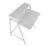 LumiSource 2-tier Office Desk in White Steel/White MDF