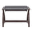 LumiSource Bentley Office Desk in Dark Grey Wood/Black Glass
