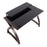 LumiSource Bentley Office Desk in Dark Grey Wood/Black Glass
