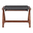 LumiSource Bentley Office Desk in Walnut Wood/Black Glass