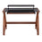 LumiSource Bentley Office Desk in Walnut Wood/Black Glass