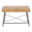 LumiSource Casper Desk in Black Steel/Brown Wood