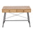 LumiSource Casper Desk in Black Steel/Brown Wood