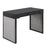 LumiSource Drift Upholstered Desk, Black/Silver - OFD-DRIFTUPBKBKSV