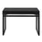 LumiSource Drift Upholstered Desk, Black/Silver
