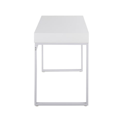 LumiSource Drift Desk in White Steel/White MDF