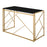 LumiSource Folia Desk in Gold Steel/Black MDF