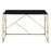 LumiSource Folia Desk in Gold Steel/Black MDF