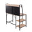 LumiSource Geo Shelf Desk in Black Steel/Natural MDF