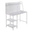 LumiSource Geo Shelf Desk in White Steel/White MDF - OFD-GEOSHFWW