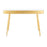 LumiSource Harvey Desk in Gold Steel/White Wood