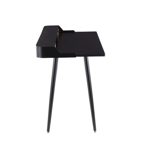 LumiSource Harvey Desk in Black Steel/Black Wood/Natural Wood