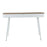 LumiSource Harvey Desk in White Steel/Natural Wood/White Wood