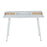LumiSource Harvey Desk in White Steel/White Wood/Natural Wood