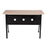 LumiSource K-Fold Desk in Black Steel/Natural MDF