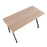 LumiSource K-Fold Desk in Black Steel/Natural MDF
