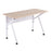 LumiSource K-Fold Desk in White Steel/Natural MDF - OFD-KFOLDWNA