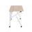 LumiSource K-Fold Desk in White Steel/Natural MDF