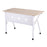 LumiSource K-Fold Desk in White Steel/Natural MDF