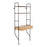 LumiSource Lean Desk in Black Steel/Brown Wood - OFD-LEANBKBN